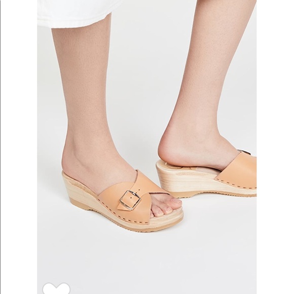 NWT SHOPBOP FAVE, No 6. Mid wedge clog in caramel. - Picture 7 of 11